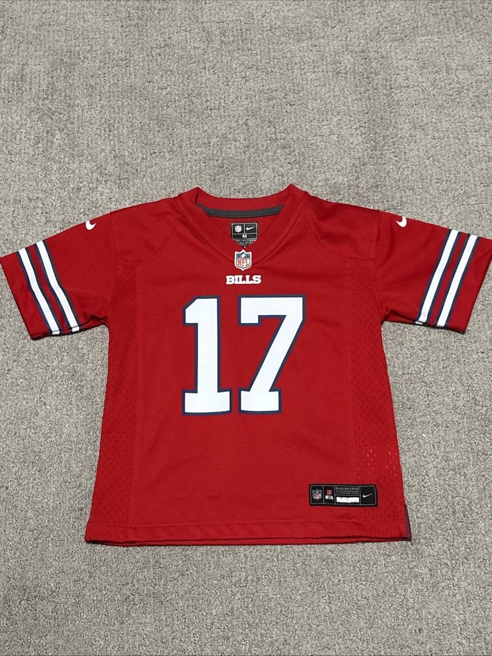 Nike NFL Buffalo Bills Josh Allen jersey Youth Boys vibrant red Size Medium NWOT